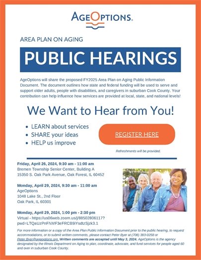 AgeOptions Public Hearings