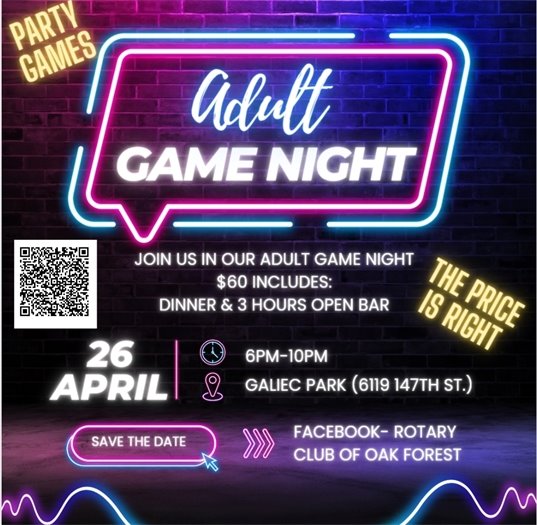 Rotary Game Night Event