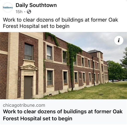 Oak Forest Hospital Demo Set to Begin