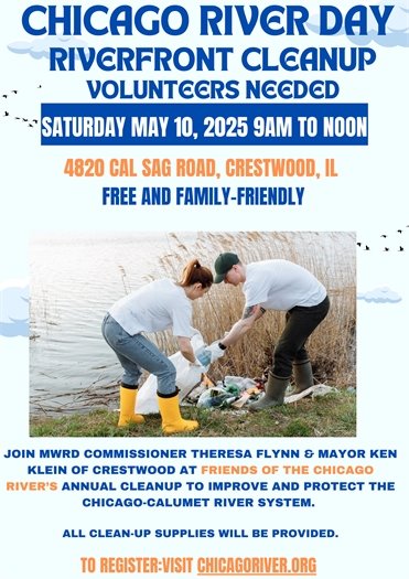 Chicago River Day Cleanup in Crestwood