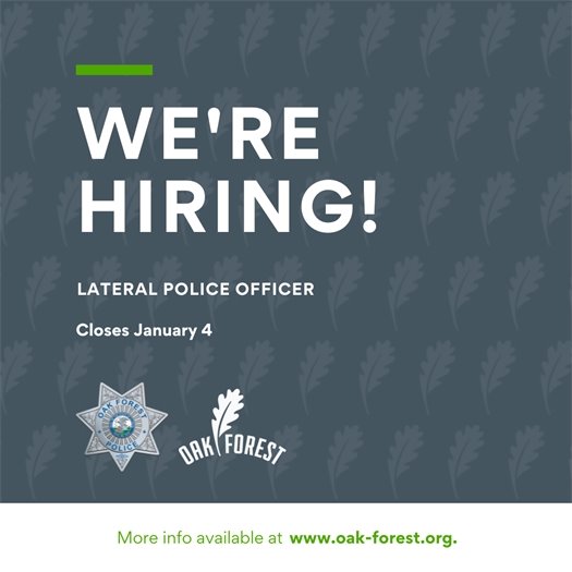 We're Hiring: Lateral Police Officer