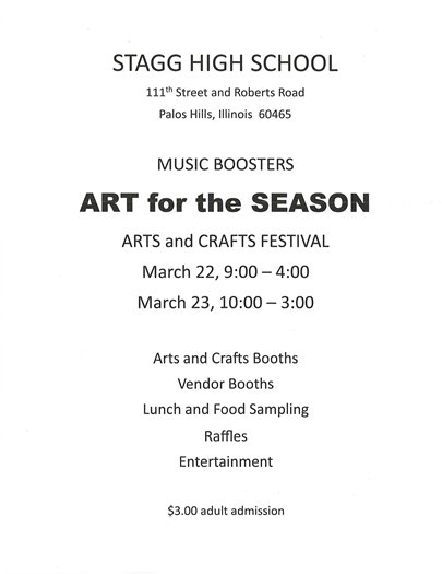 Stagg High School Boosters Arts and Crafts Fest