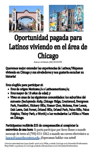 Paid Research Opportunity for Latinos Spanish
