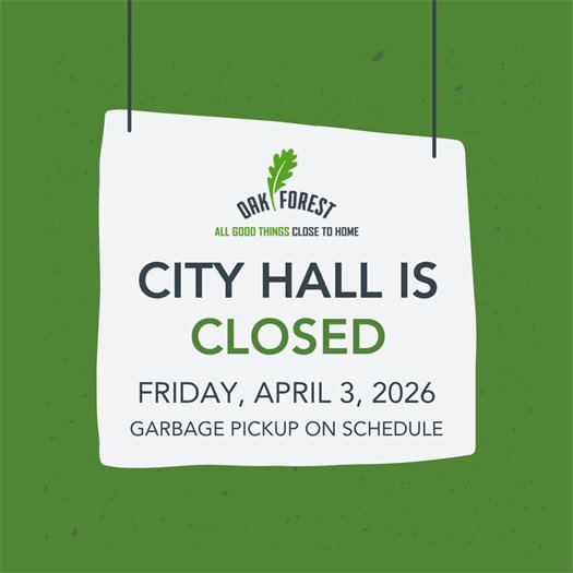 City Hall is closed on April 3