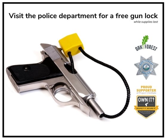 Get a free gun lock while supplies last
