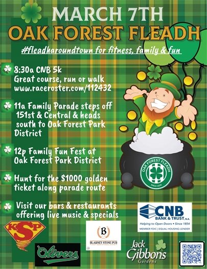 The Oak Forest Fleadh is March 7