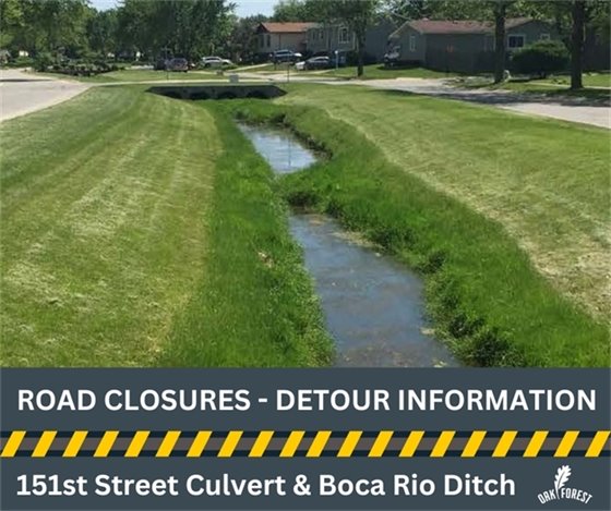 151st St Culvert and Boca Rio Ditch Project Detour