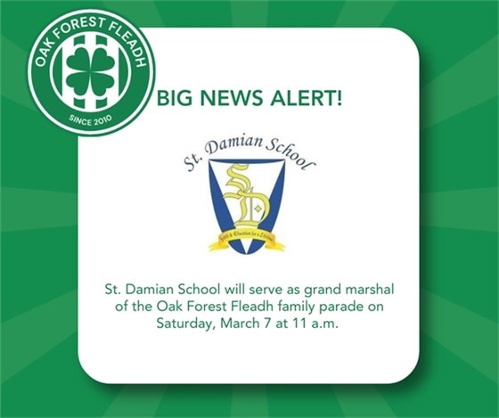 St. Damian School is the Fleadh grand marshal