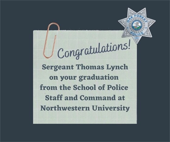 Lynch graduates from School of Police Staff and Command 