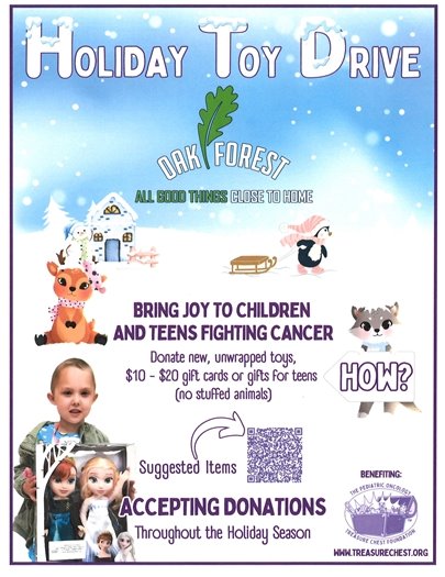 Treasure Chest Toy Drop at City Hall