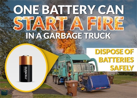 One battery could start a fire