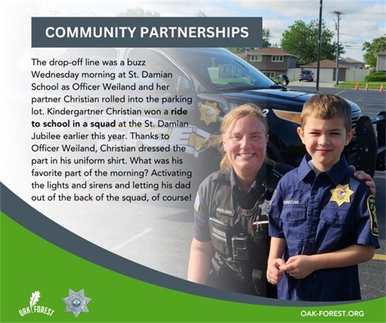 Officer Weiland with Christian