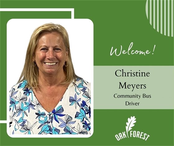 Welcome, Christine Meyers, Community Bus Driver