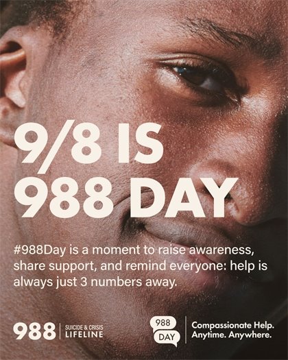 9/8 is 988 Day: Suicide & Crisis Lifeline