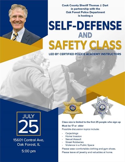 Register for free self-defense class 