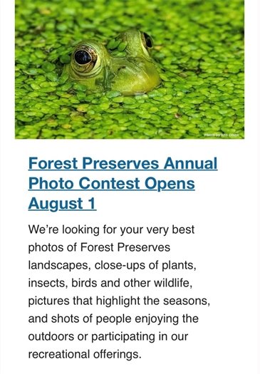 Forest Preserve Photo Contest