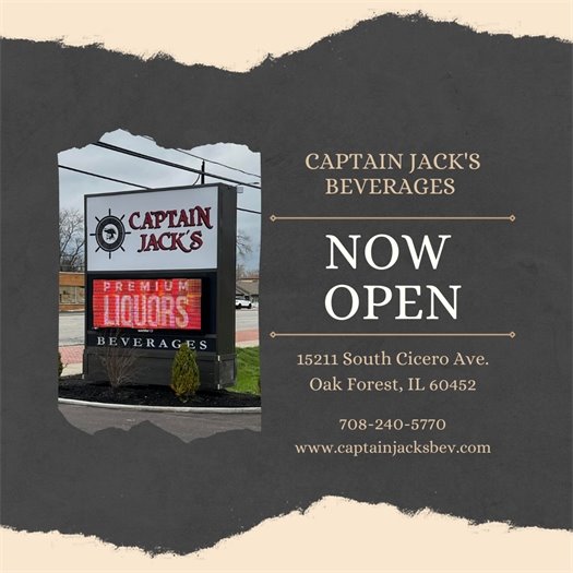 Captain Jack's Now Open