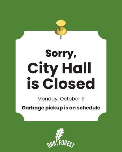 City Hall is Closed on Monday