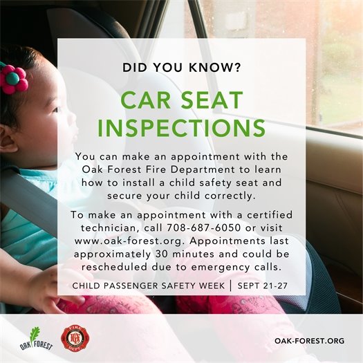 Car Seat Inspections at the Fire House