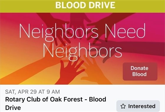 Rotary Blood Drive 
