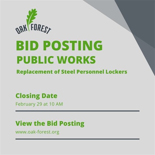 Bid Posting: Replacement of Steel Personnel Lockers
