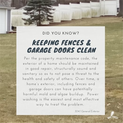 Did you know: Fences and garage doors maintenance