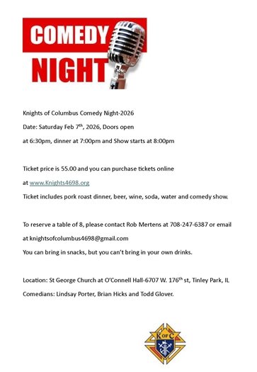 Knights of Columbus Comedy Night