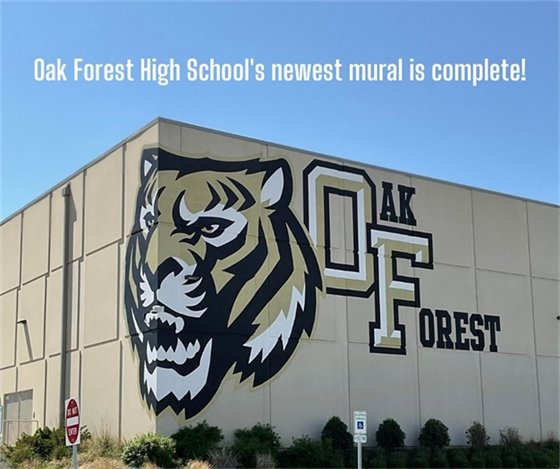 Oak Forest High School's new mural