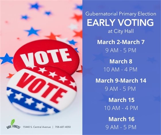 Early Voting begins March 2