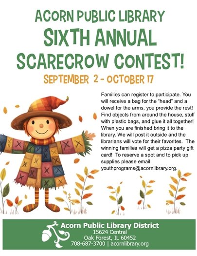 Acorn Library Annual Scarecrow Contest
