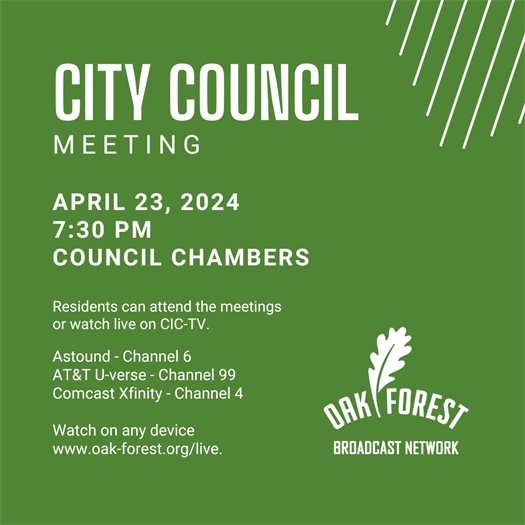 City Council Meeting agenda 