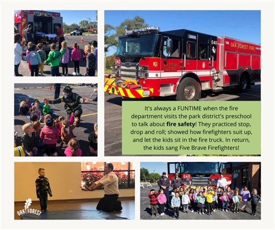 Photos: Fire Department visits park district preschool