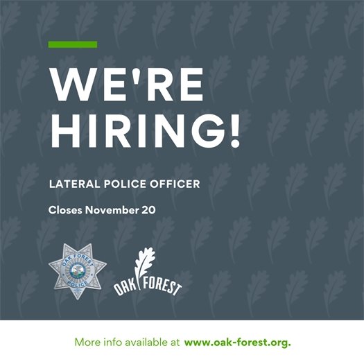 We're Hiring: Lateral Police Officer