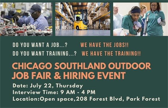 Chicago Southland Outdoor Job Fair & Hiring Event