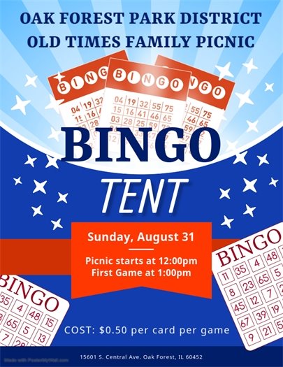 Old Times Picnic Bingo