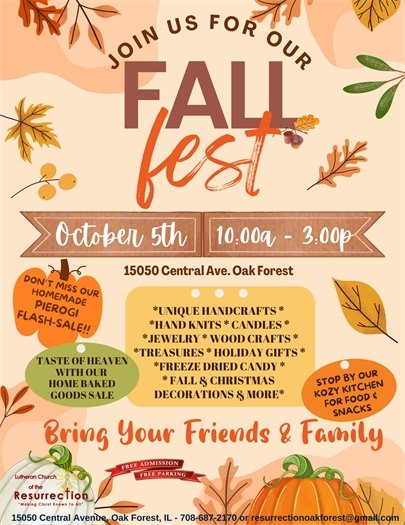 Fall Fest at Lutheran Church of the Resurrection 