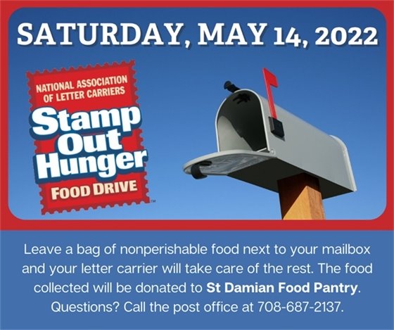 Letter Carrier Food Drive is Saturday