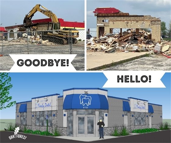 Future home of Oak Forest Family Dental
