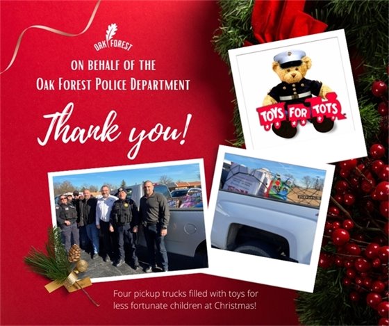 Toys for Tots thank you