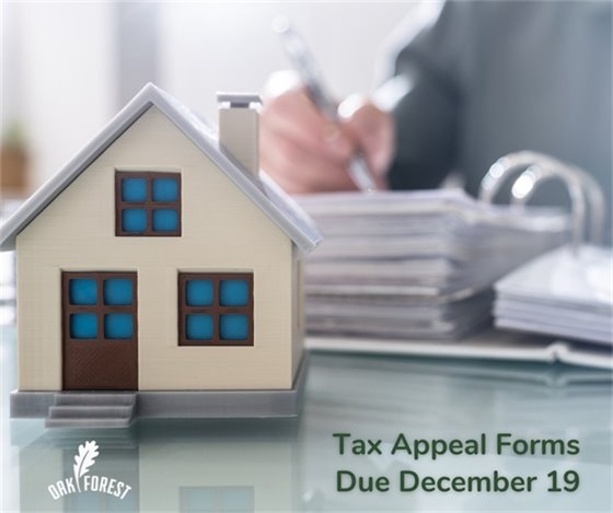 Property Tax Appeal Forms Due Dec 19