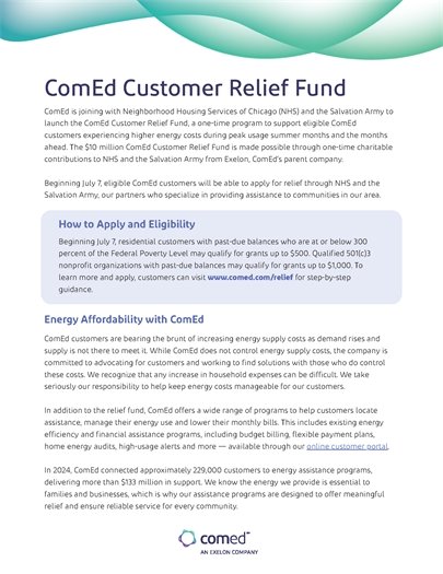 ComEd Relief Program
