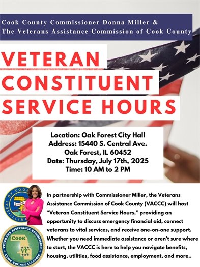 Vet Hours at City Hall 