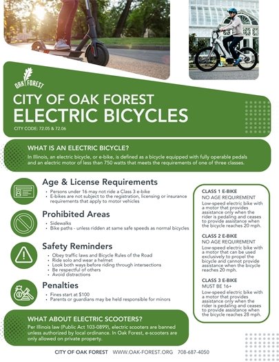 Electric Bicycles Fact Sheet