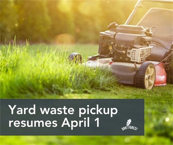 Yard waste collection resumes April 1