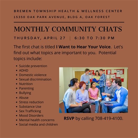 Bremen Township Monthly Community Chats