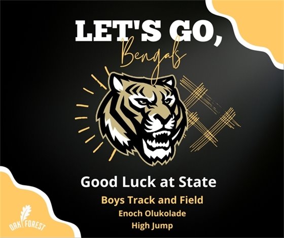 Good Luck at State: Enoch