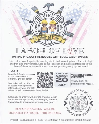 Project Fire Buddies Labor of Love Event