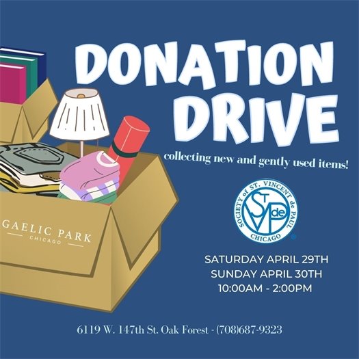 Donation Drive at Gaelic Park