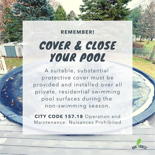 Close your pool 
