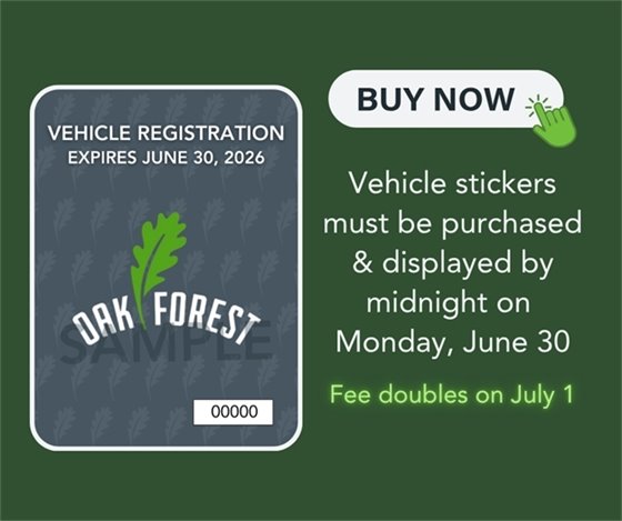 Vehicle Stickers Go On Sale May 1